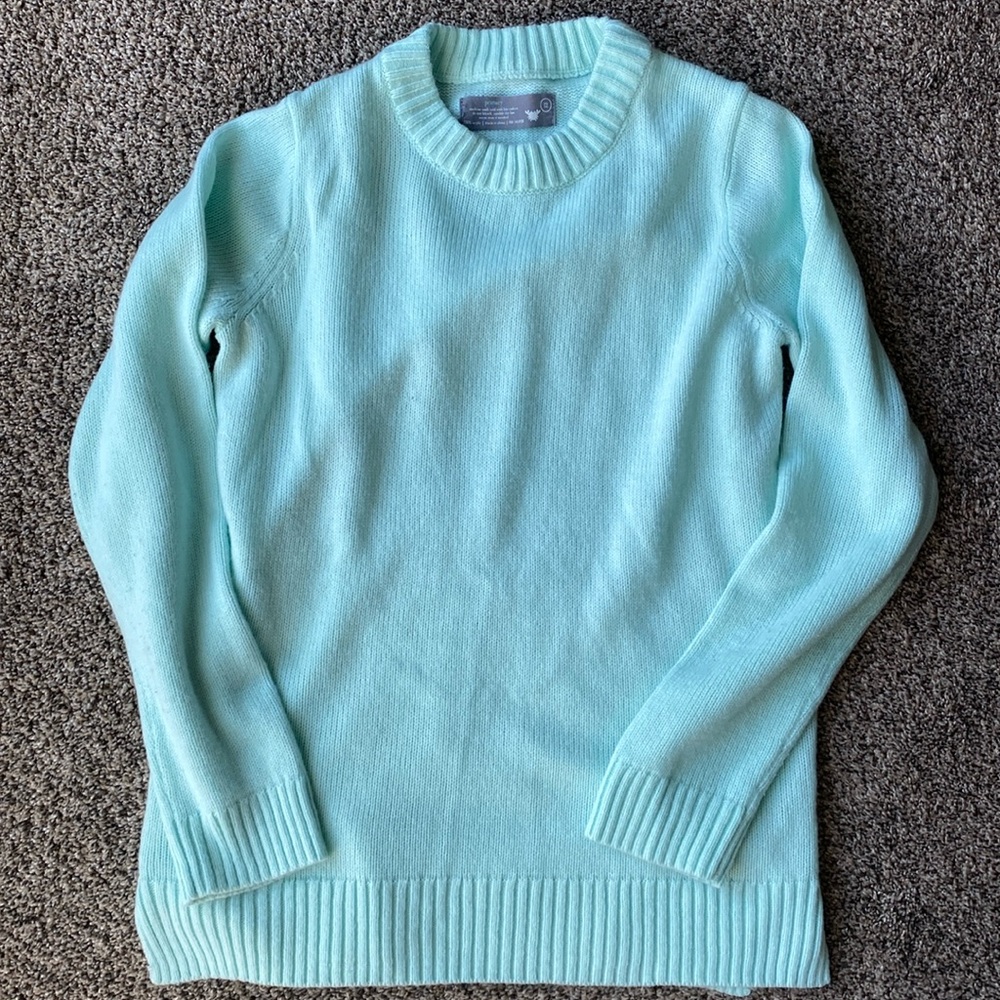 Primary girls size 12 turquoise sweater
